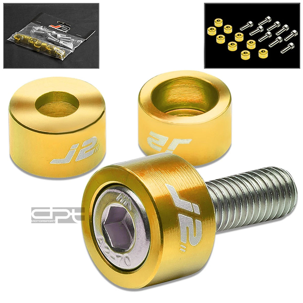 J2 Jdm Exhaust Header Manifold Metric Cup Washer+bolt/nu<wbr/>t Kit