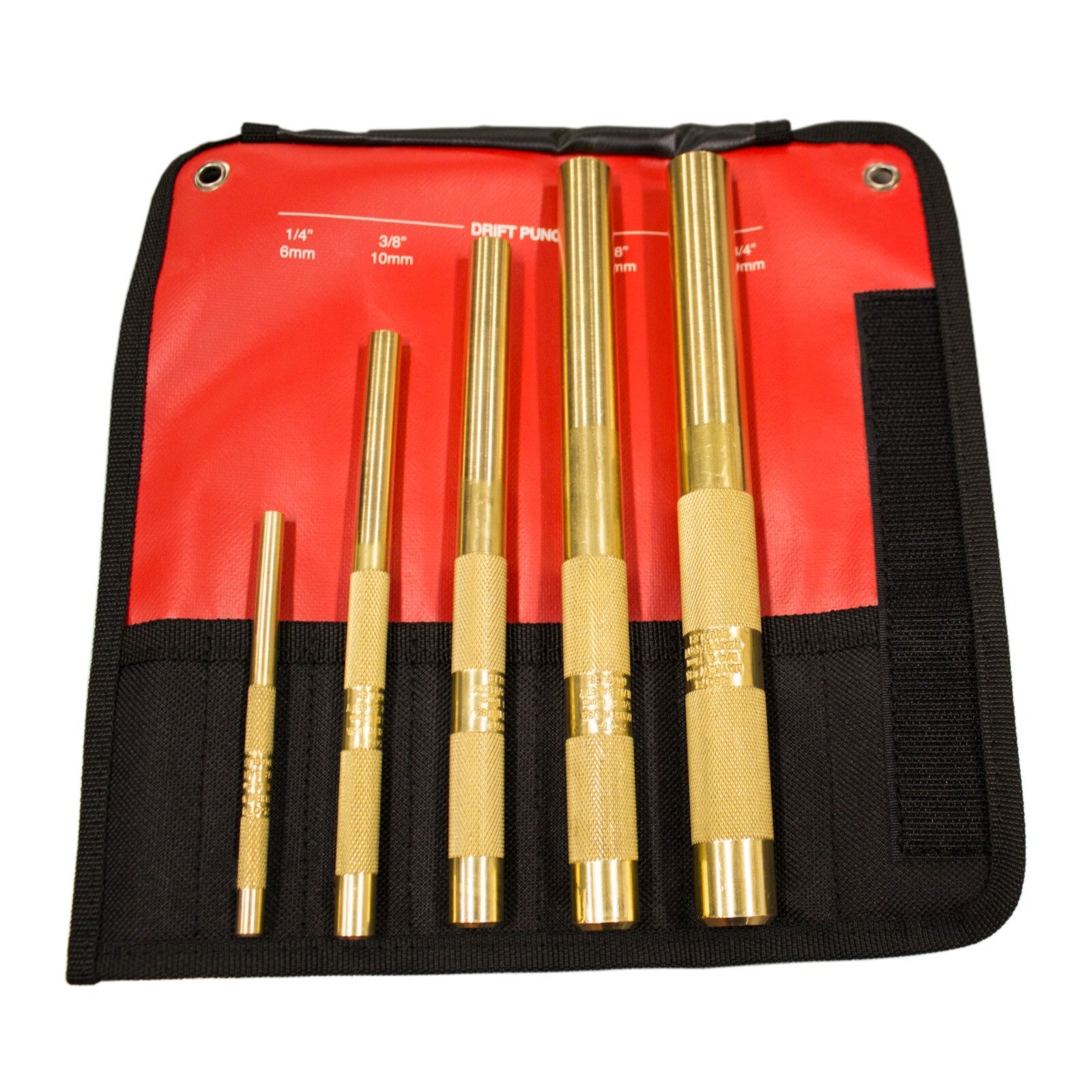 Mayhew 5pc Brass Drift Punch Set 1/4-3/4"