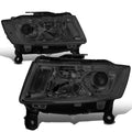 Fit 14-16 Jeep Grand Cherokee Smoked Housing Clear | Built Supply Co