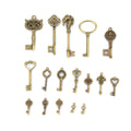 Lot Bronze Vintage Classic Keys Steampunk Cogs Gears Diy Jewelry