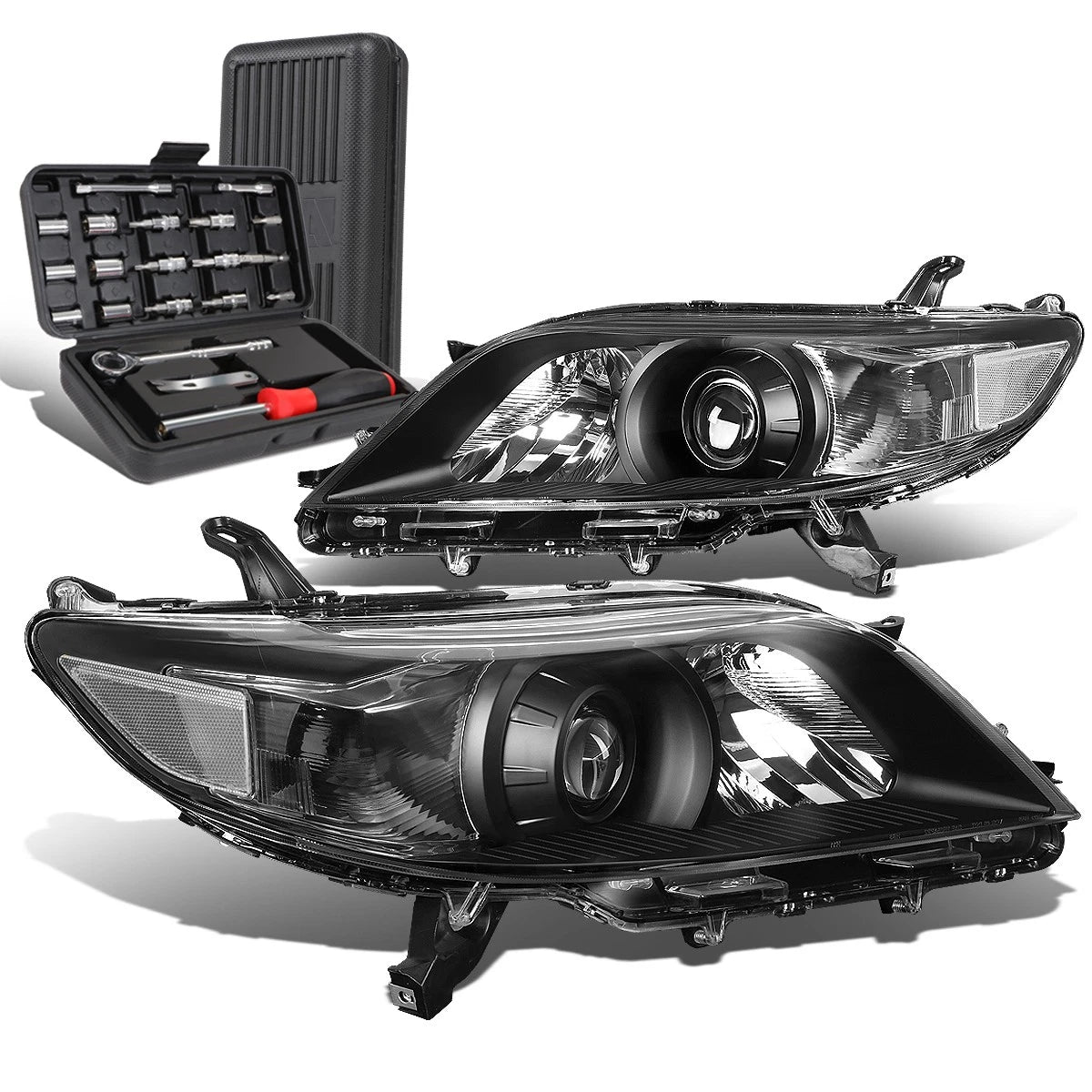 For 2011-2020 Toyota Sienna Black Clear Side | Built Supply Co