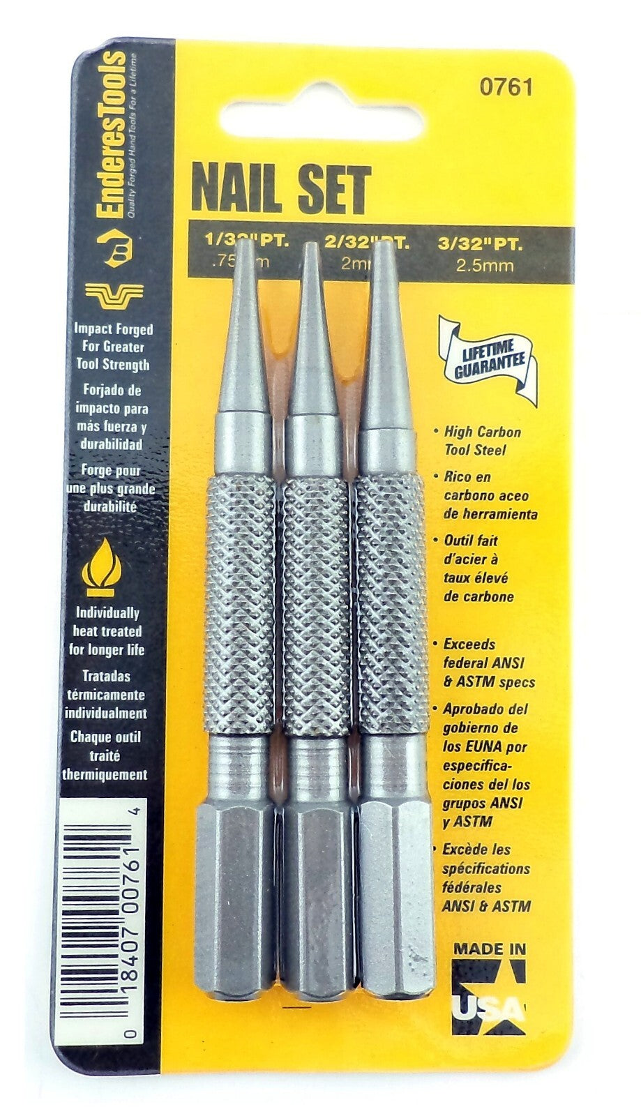 Enderes Tool Nail Set 3pc