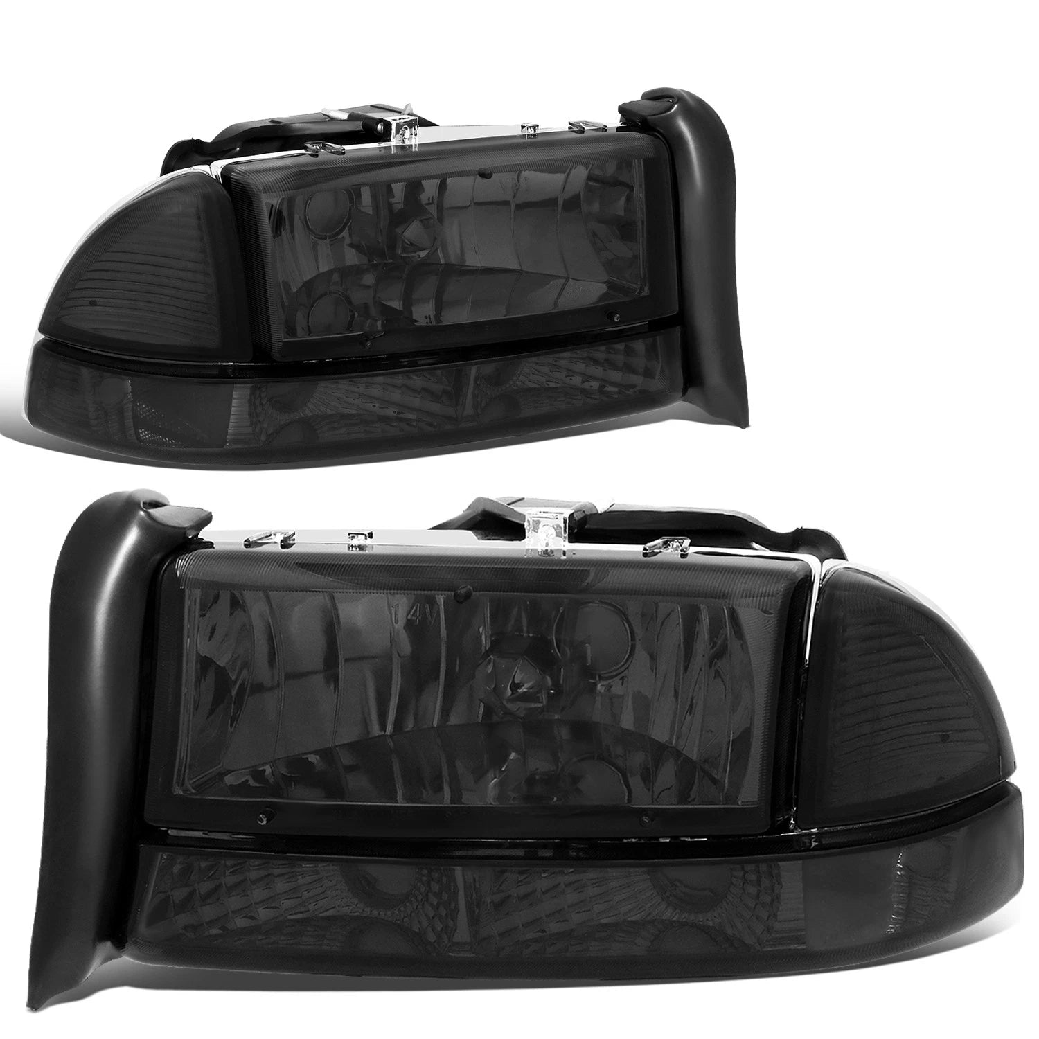 Fit 1997-2004 Dodge Durango Pair Smoked Housing | Built Supply Co