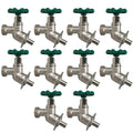 10 Pack XFITTING 1/2" Pex B x 3/4 GHT Sillcock, Lead Fr