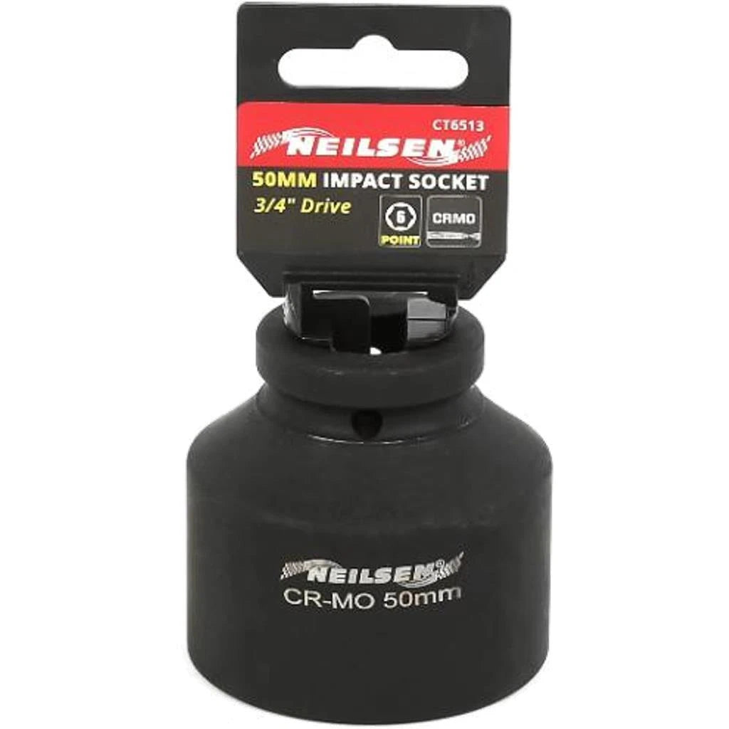 Neilsen 3/4" Drive Standard Shallow Square Metric Single Impact