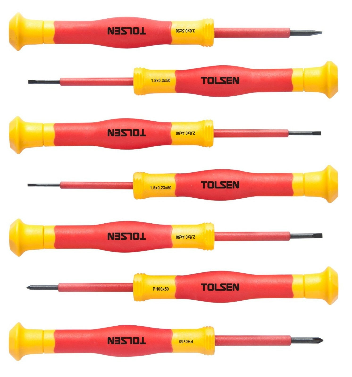 7pc TOLSEN INSULATED ELECTRICIAN MICRO PRECISION SCREWD