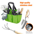 Workpro 8-Pieces Garden Tools Set Stainless Steel Heavy Duty Gardening