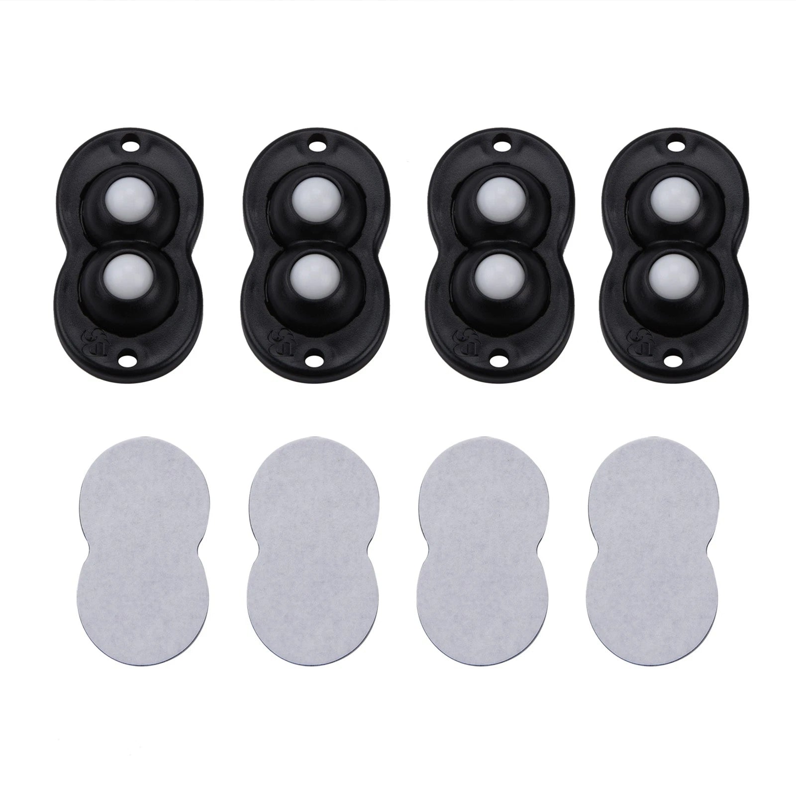 New Self Adhesive Caster Mini Swivel Wheels Ball Pulley For Storage