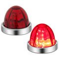 Pair Chrome Red Led Watermelon Starburst Lights | Built Supply Co