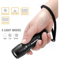 EverBrite 2PC LED Flashlight Zoomable LED Torch High/Low/Strobe 3 Mode