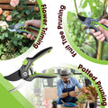 Workpro Bypass Pruning Shear 8" Stainless Steel Anvil Hand Pruners