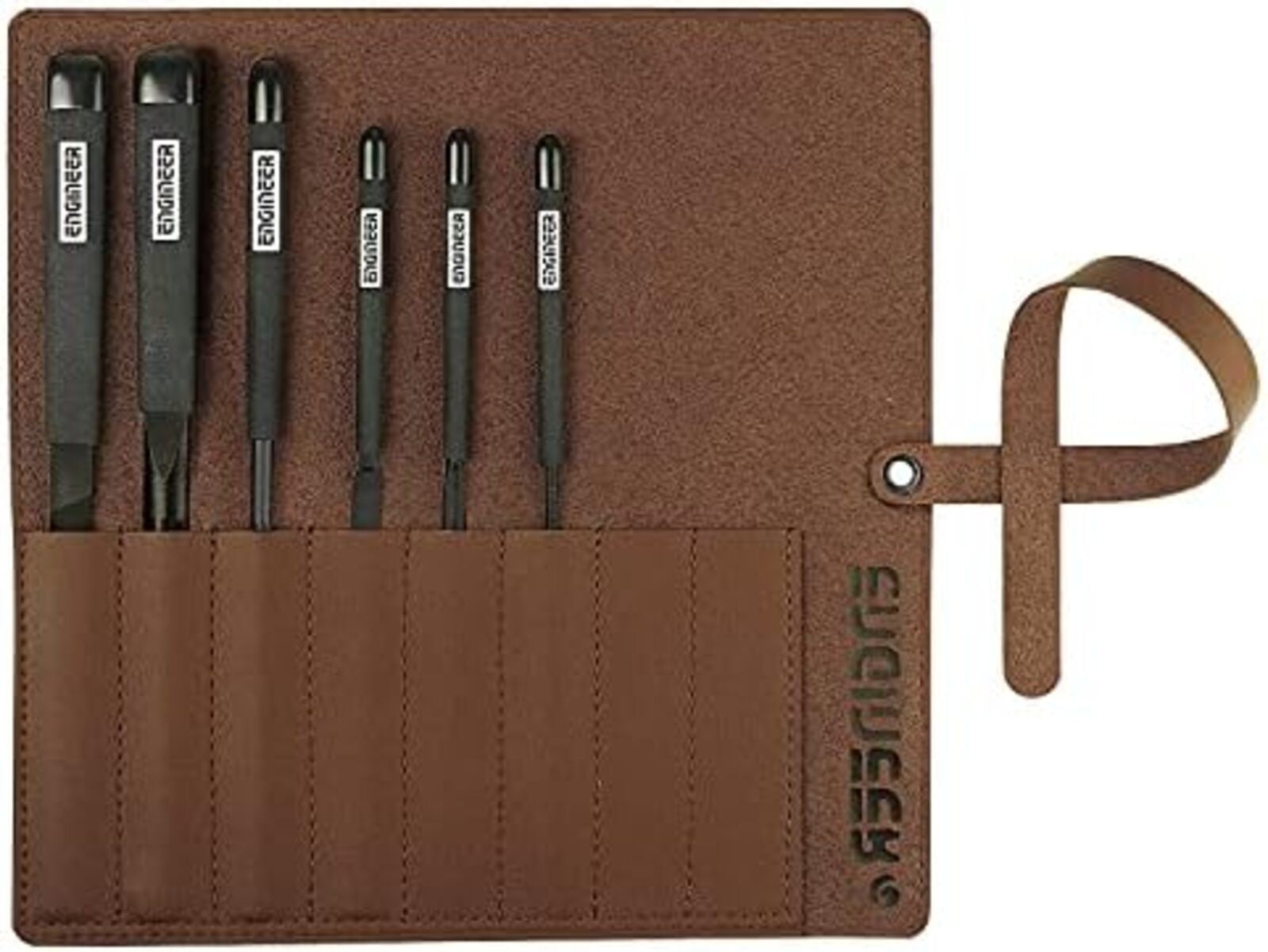 ENGINEER Pro Jet Black File Sharpener 6 Pcs Set