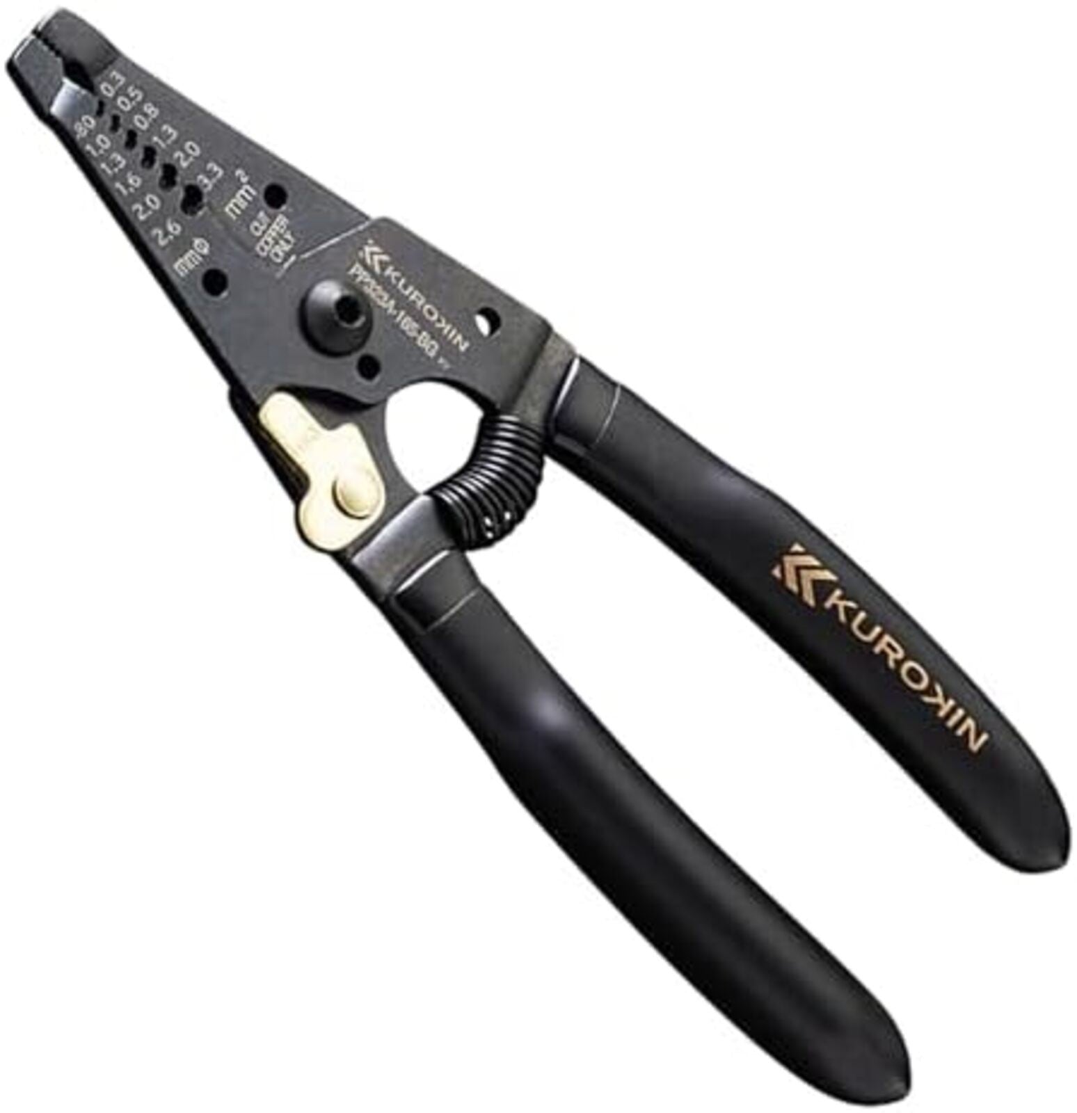 Fujiya Wire Stripper Type A 165mm Black Gold