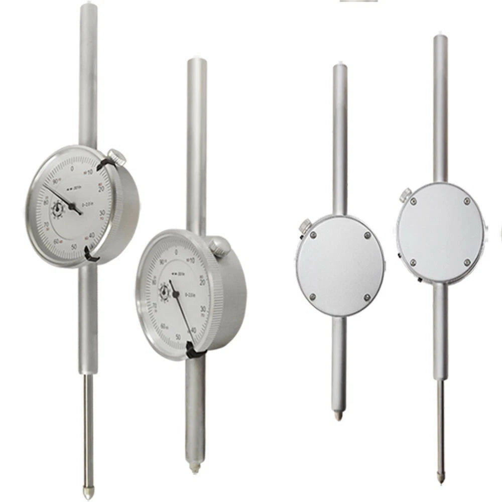 2 Inch Dial Indicator 0.001 Inch Graduation Lug Back White Face Aero