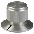 Knurled Metal Knob with Skirt 0.250"