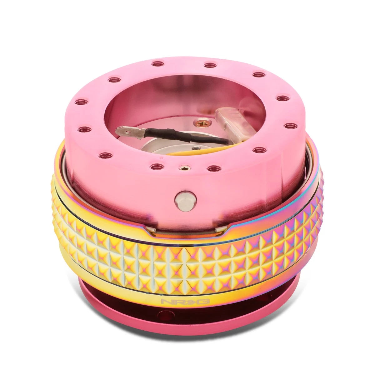 Nrg Aluminum Steering Wheel Quick Release Adapter Gen 2.1 Pink/neo
