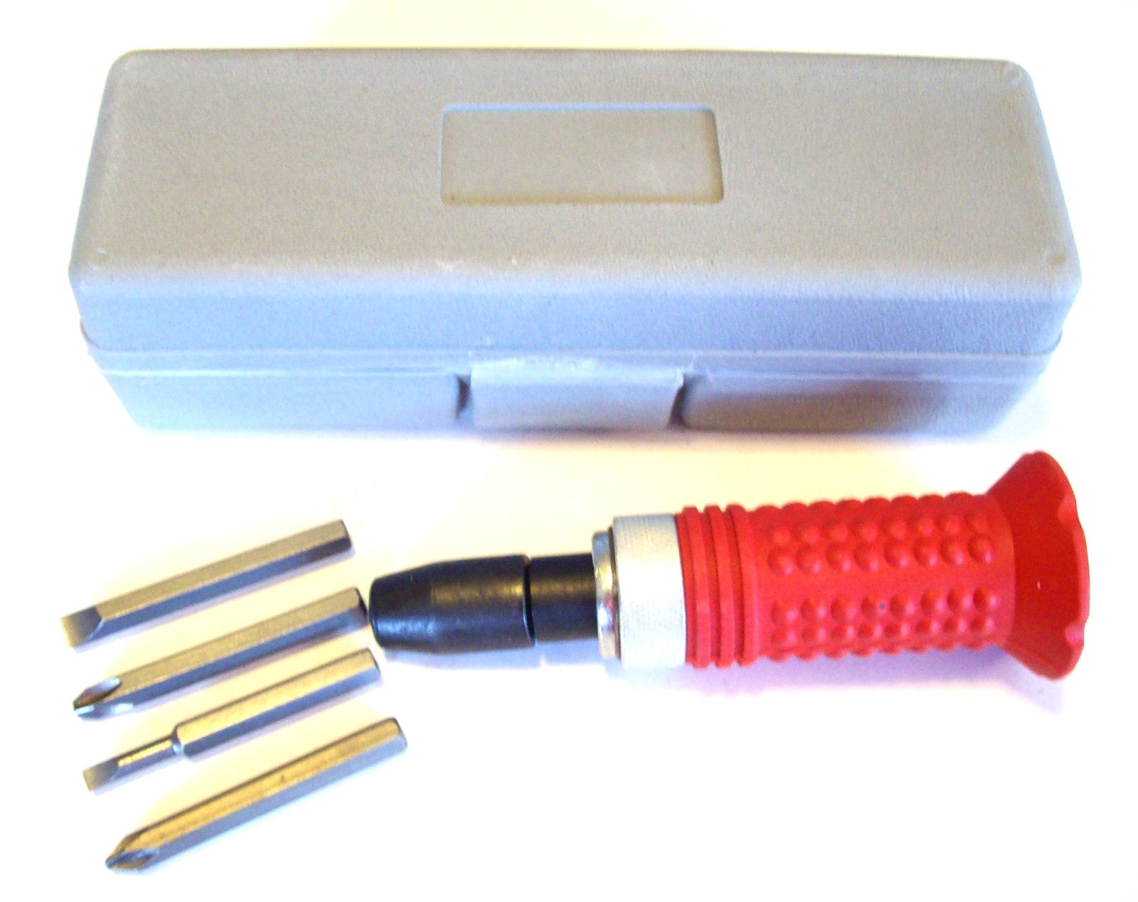 1/2" SOFT GRIP IMPACT DRIVER SCREWDRIVER w/CASE & BITSOpens in a new window or t