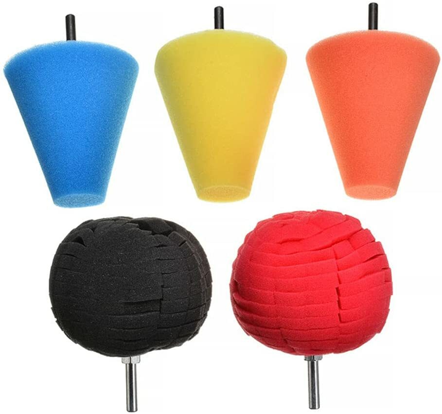 Foam Drill Polishing Cone Ball Pads Kit by Unbranded