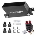 10AN Oil Cooler 10 Row Universal Engine Trans Aluminum Black Filter Adapter New