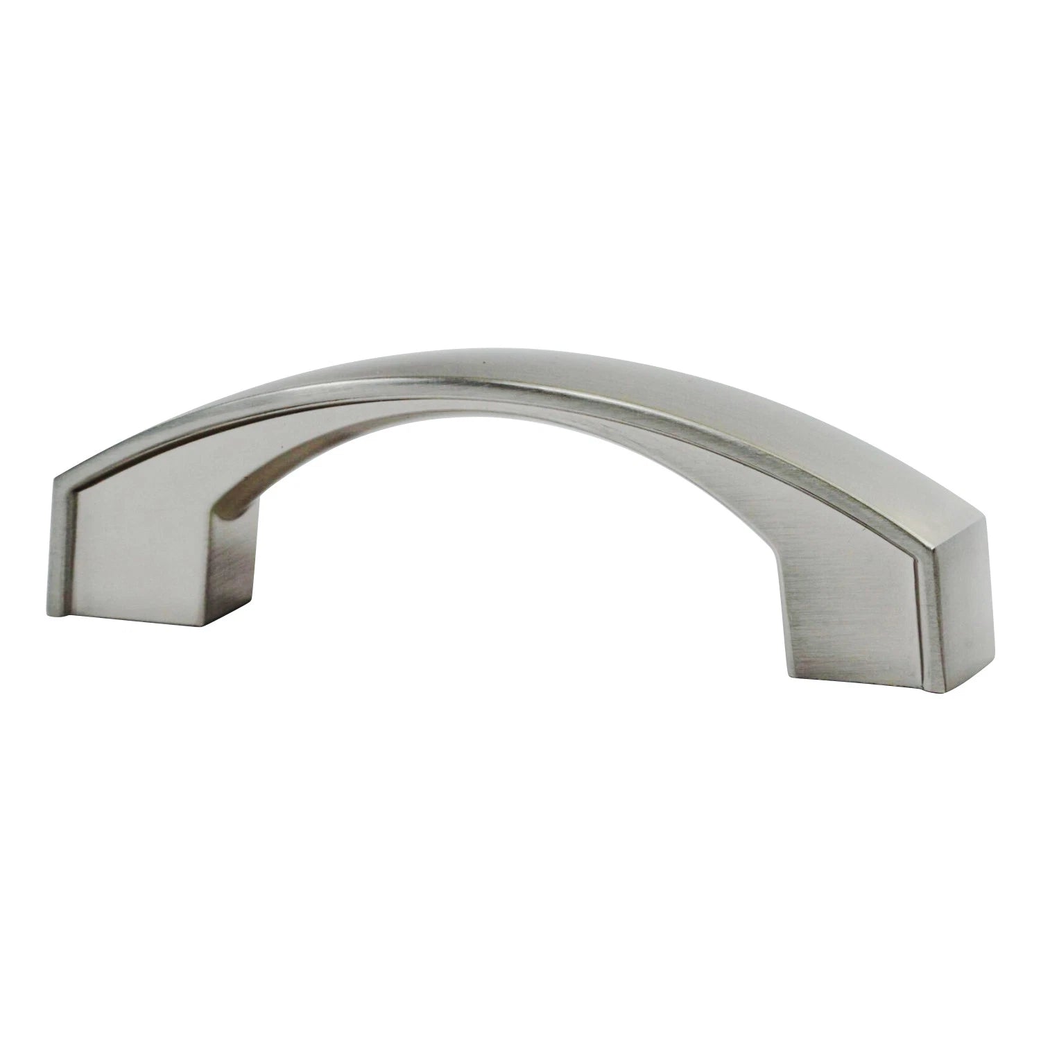 Bow Arch Style 3" Brushed Nickel Kitchen Cabinet Pull Handle P252876bn