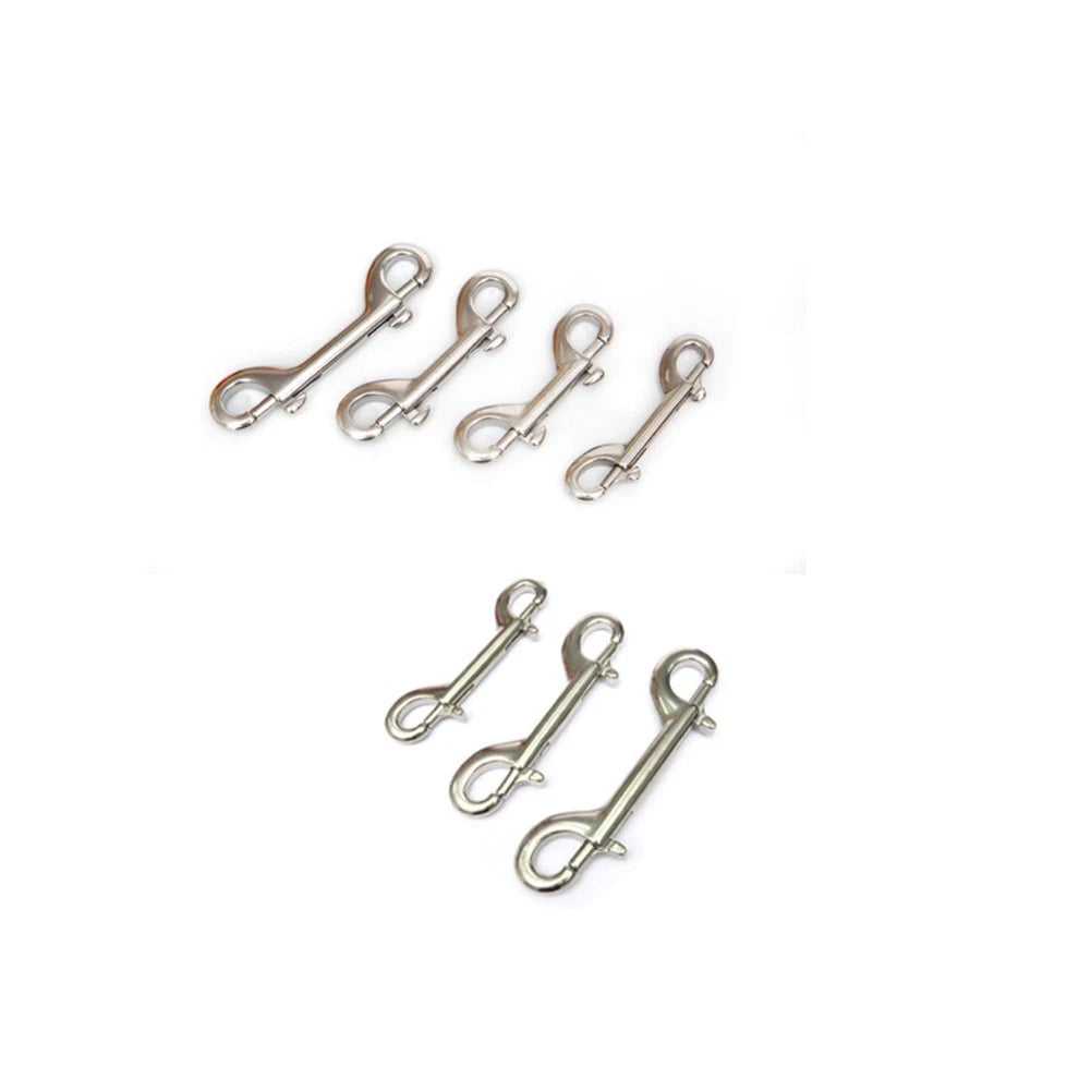 Clip Snap Hook Stainless Steel Swivel Bolt Carabiner Diving Quick