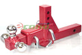 3 Way Tri Ball Adjustable 2" Solid Receiver Raise Drop Vertical