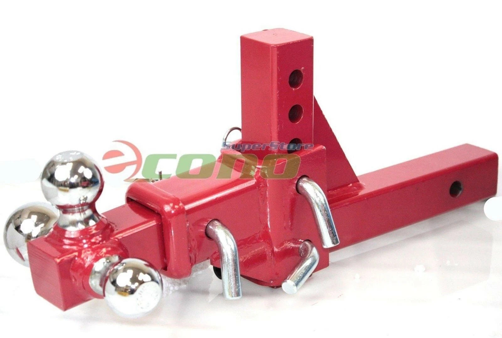 3 Way Tri Ball Adjustable 2" Solid Receiver Raise Drop Vertical