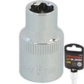 Neilsen 3/8" Drive Standard Shallow Square Metric Single Socket 8mm