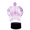 Kid's Gifts 3d Led 7-color Night Light Table Lamp Touch Switch Sea