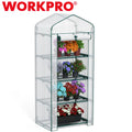 WORKPRO Mini Portable Greenhouse 4-Tier Rack Shelves Gardening Plant Green House