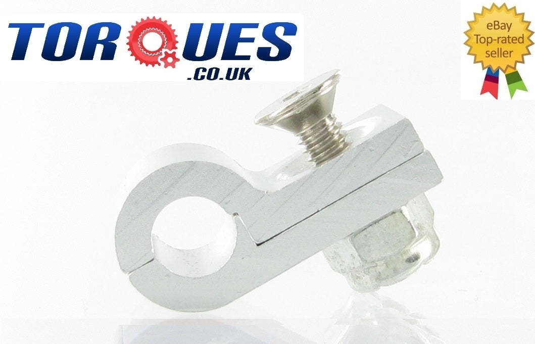 AN -3 (AN3 AN03) Silver 6.4mm O.D Brake Hose Clamp