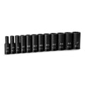 Capri Tools 3/8 In. Drive Deep Impact Socket Set, 12-point, Sae,