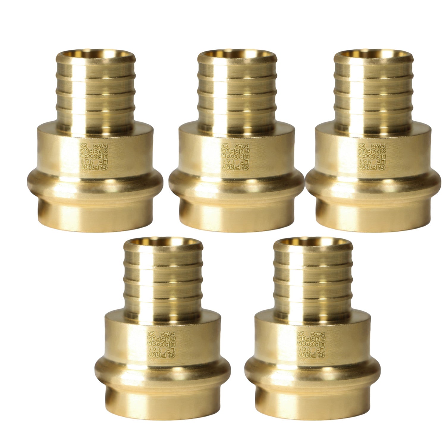 XFITTING 1" PEX B x 1" Press Coupling 5 Pack