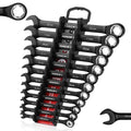 ARROW 12PC Metric Ratcheting Combination Wrench Set Anti-Slip 6-18mm
