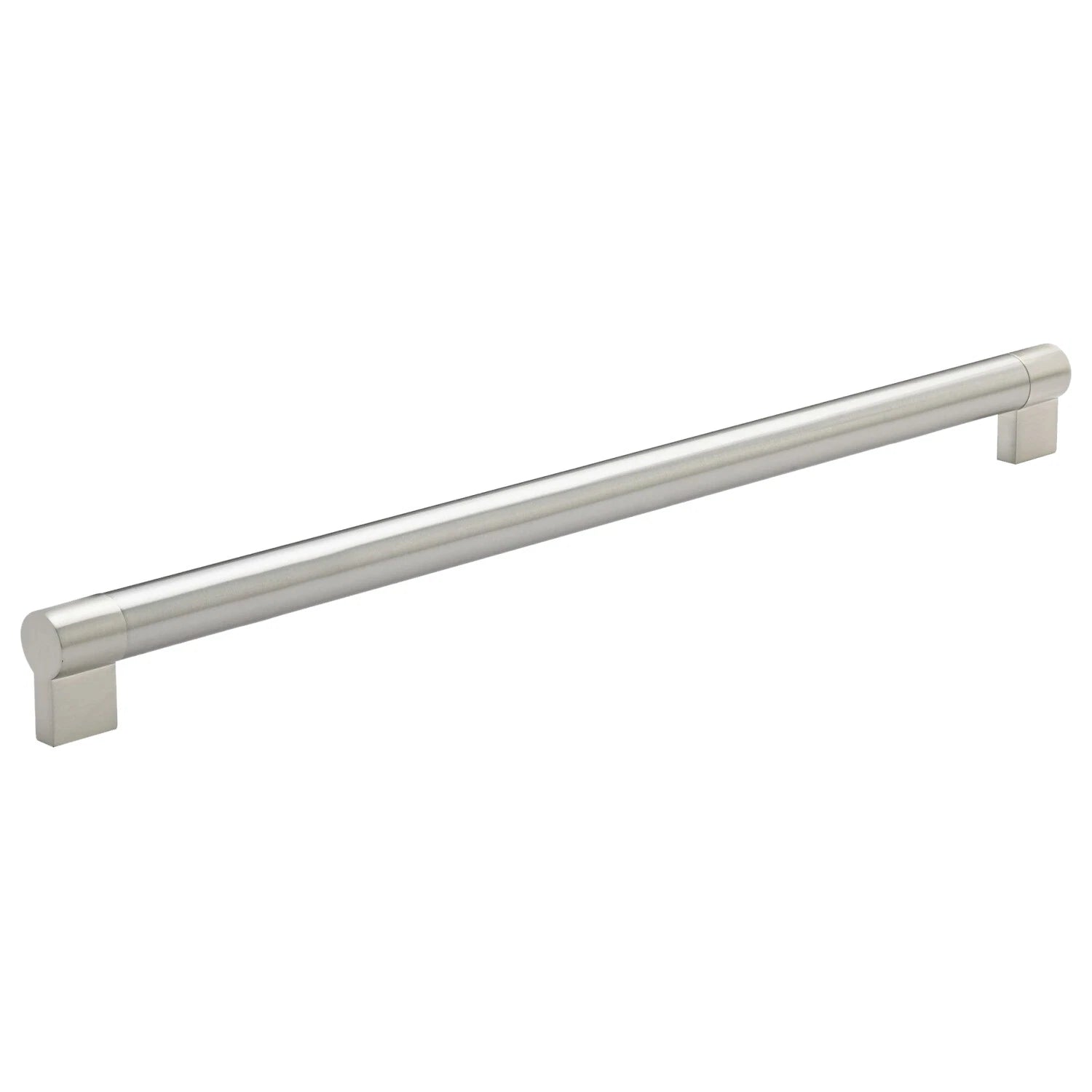 Euro Twin Bar Style Metal Handle Brushed Nickel, 18-5/8" (461 Mm)