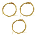 3 Sets Of Yellow 1st-6th String Steel Strings Acoustic Guitar Strings