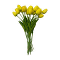 15" Yellow Faux Tulips Wedding Bouquets Centerpieces Bridal Silk