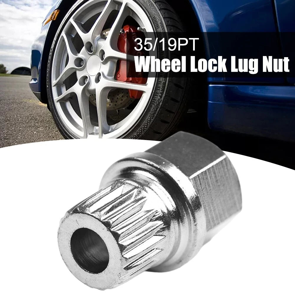 Wheel Lock Lug Nut 35/19pt Sleeve Key Removal Tool T Tyre Security
