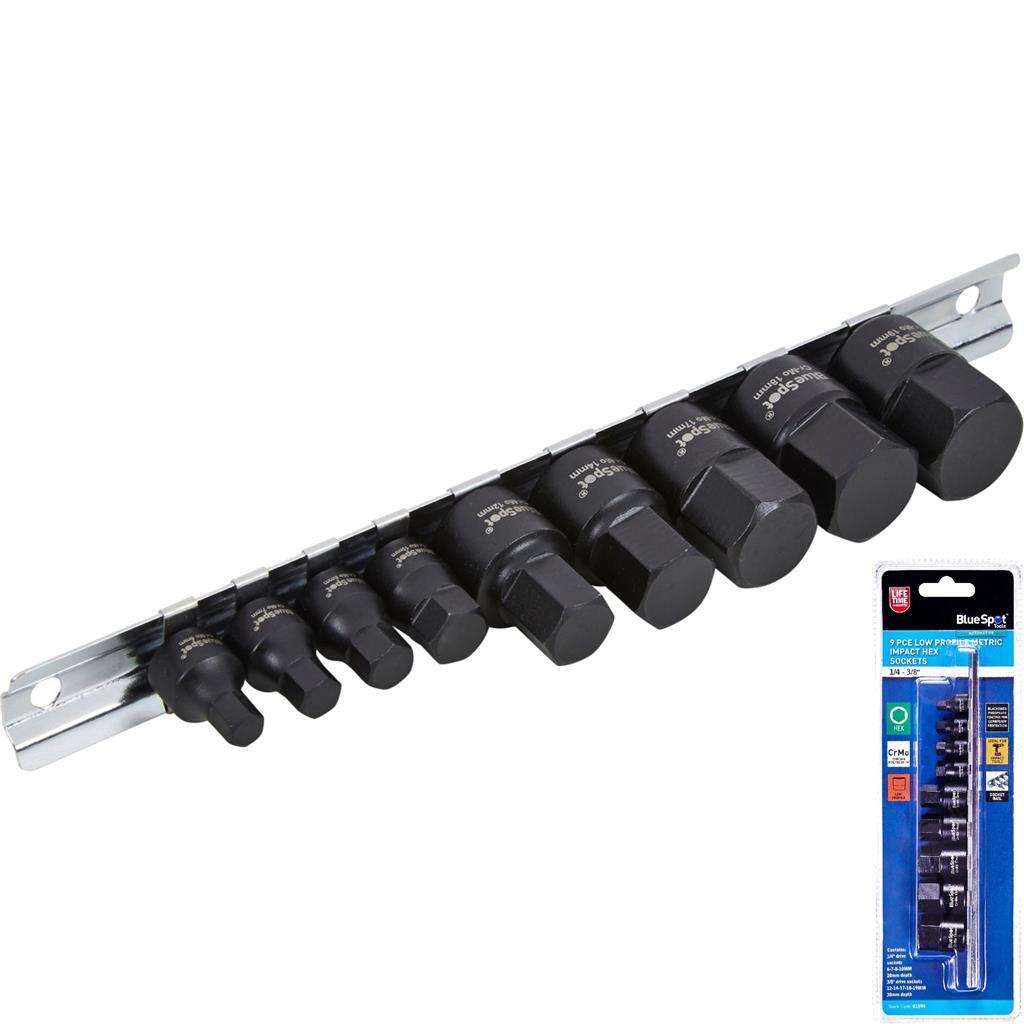 Bluespot 1/4" 3/8" Drive Low Profile Metric Impact | Built Supply Co