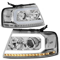Fit 04-08 Ford F150 Chrome/ Clear Led Drl | Built Supply Co