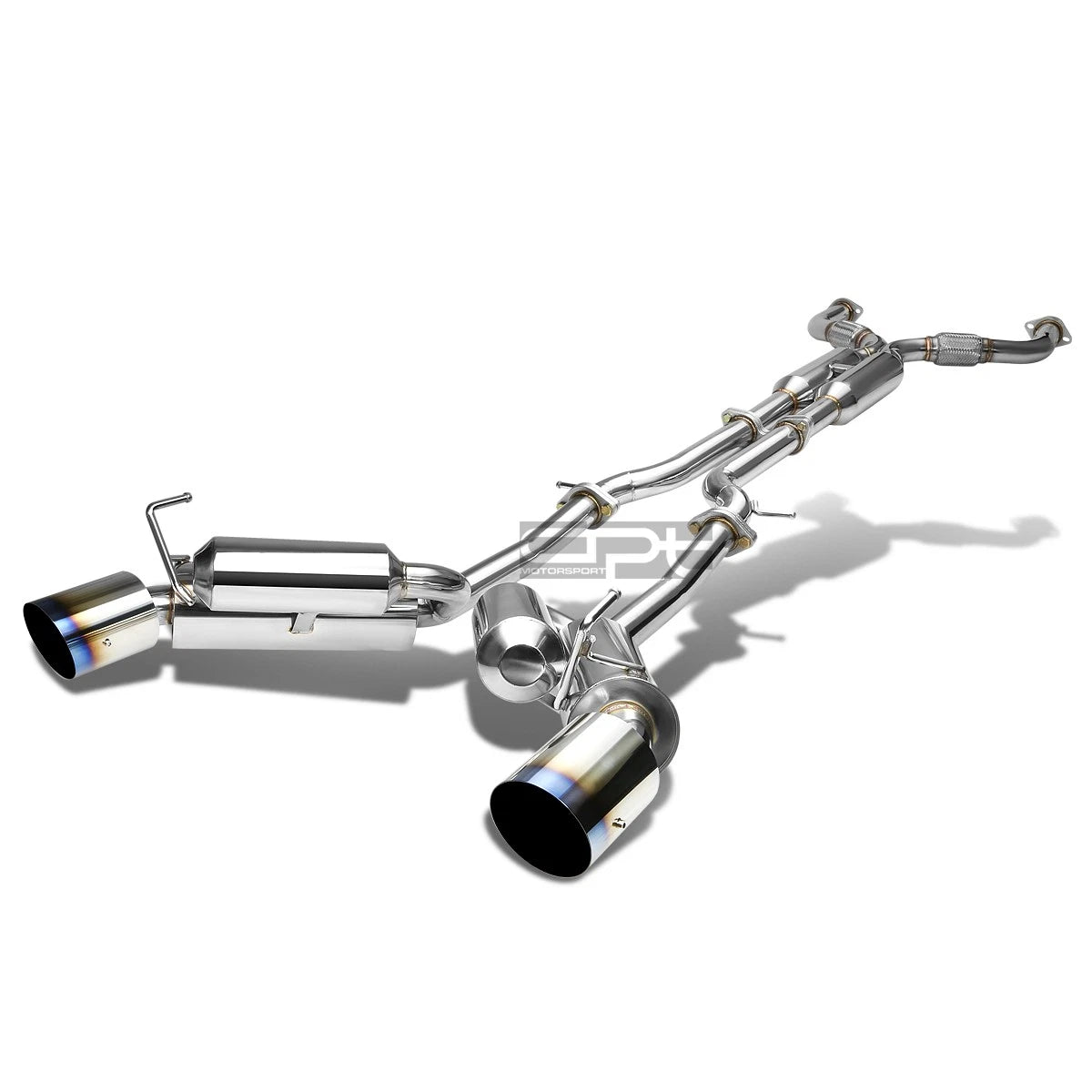 Fit 09-20 370z Z34 Vq37vhr 4.5"burnt Tip Muffler | Built Supply Co