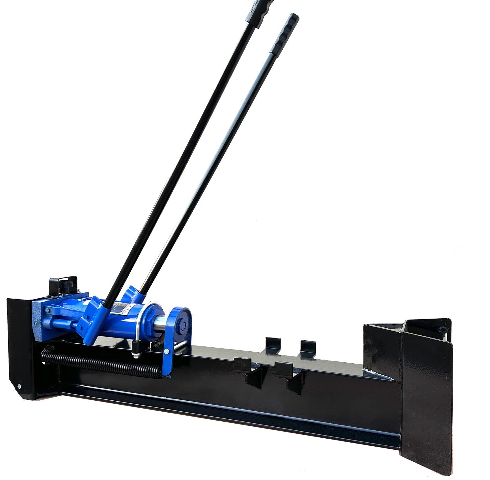 12 Ton Manual Hydraulic Wood Log Splitter Horizontal Full Beam Steel