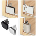 Zinc Alloy Self Closing Hinge For Glass Doors No Drilling Installation