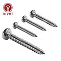 316 Stainless Steel Gb845 Din En Iso 7049 Cross Round Head Self
