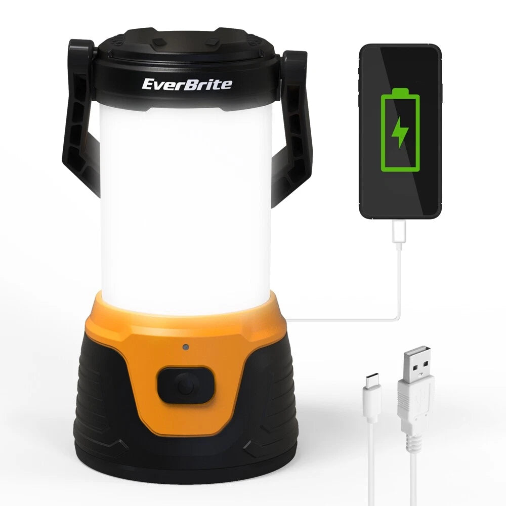 Portable Rechargeable Led Camping Lantern 1000 Lm Tent Flashlight Usb