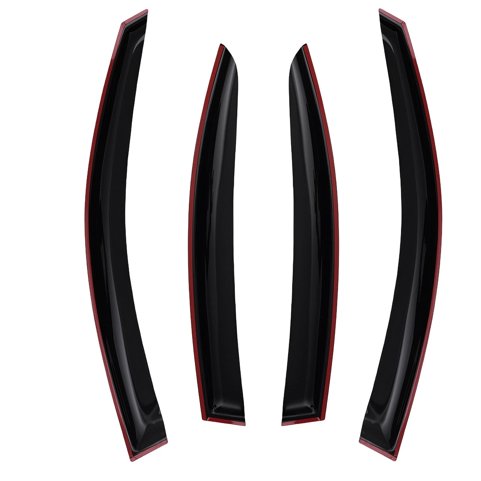 Window Rain Guards Visor Vent for Lexus IS250 IS350 Sedan 2006-2012 Black