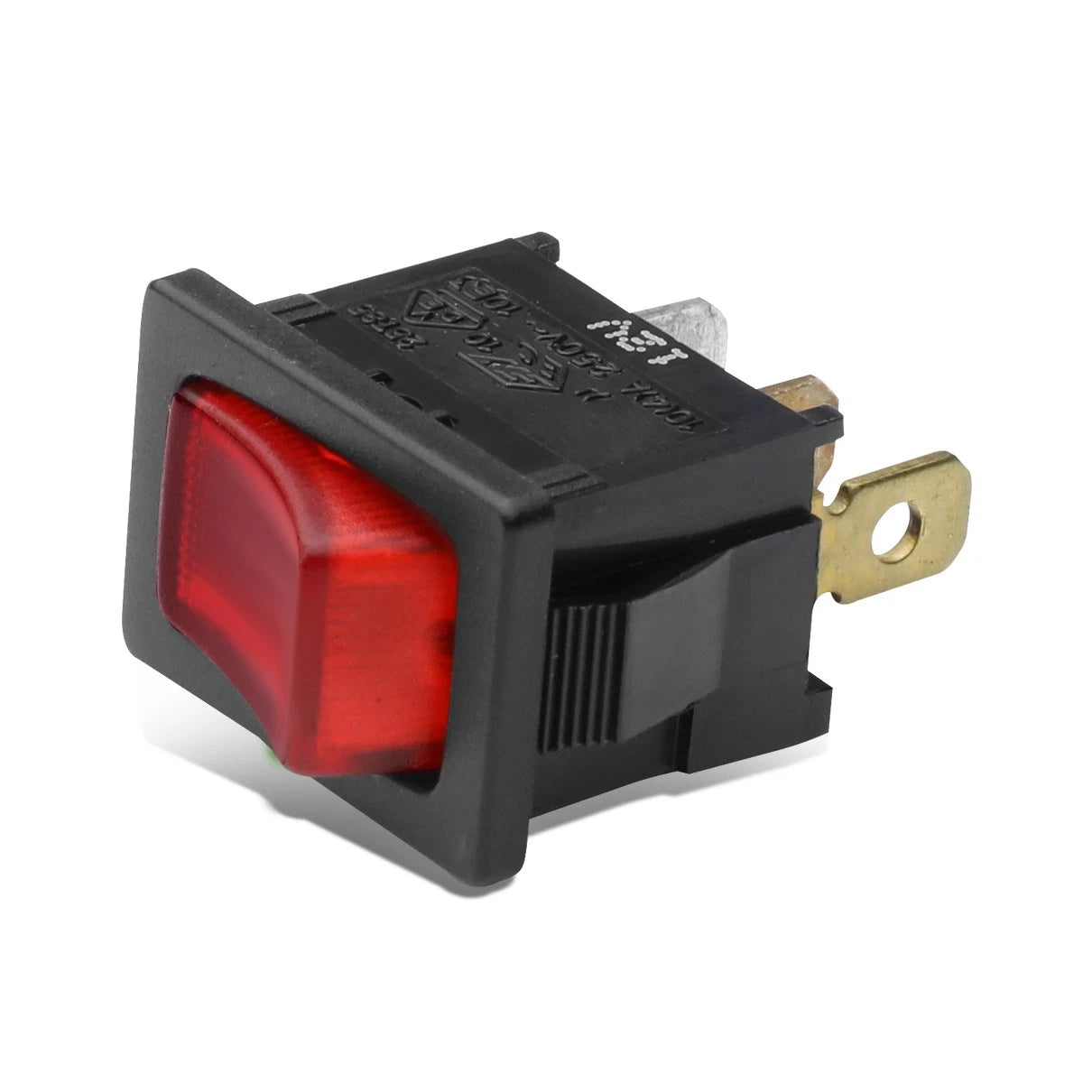 Universal 16a Red Led Power On/off Mini Rocker | Built Supply Co