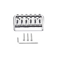 Chrome Fixed Guitar Bridge 52mm 6-string Hardtail Bridge For Electric