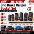 JTC-6356S 6pc Brake Caliper Socket Set VAG Audi VW Porsche 7Pt 10Pt