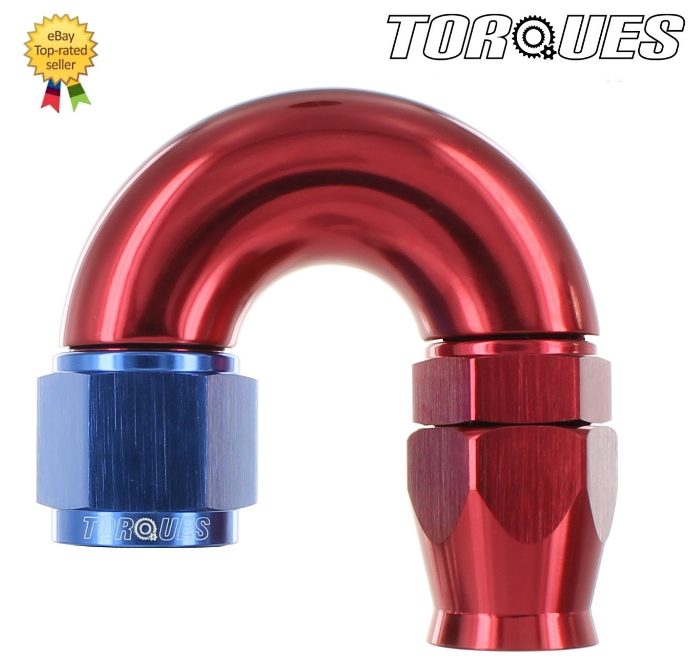 AN-10 180 Degree ULTRAFLOW PTFE Hose Fitting by Unbranded
